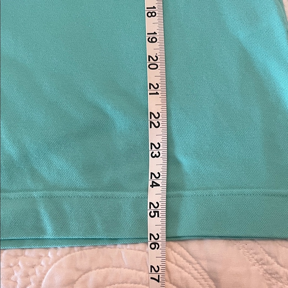 Lacoste Women's Sleeveless Top Turquoise Like New - size 46 Large - Picture 3 of 3